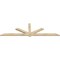Ekena Millwork Kennewick Rough Sawn Timber Gable Bracket, Douglas Fir, 96"W x 28"H x 2"D x 4"F, 7/12 Pitch GBW096X28X0204KEN00RDF - alternate 2